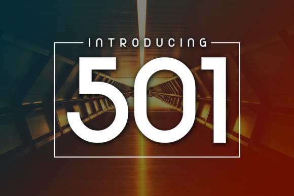 501: A Display Font That Elevates Brand Identity with Simplicity