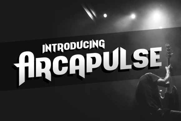 Arcapulse: A Bold Display Font for Modern Editorial Design