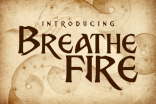 Breath Fire Font: Bold Typography for Crafters & Product Designers