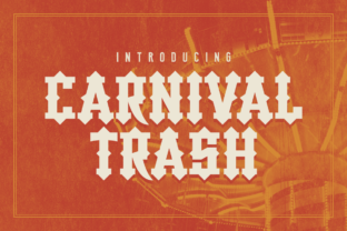 Carnival Trash: A Playful Display Font for Crafters