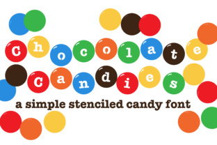 Chocolate Candies: A Playful Display Font for Editorial Charm