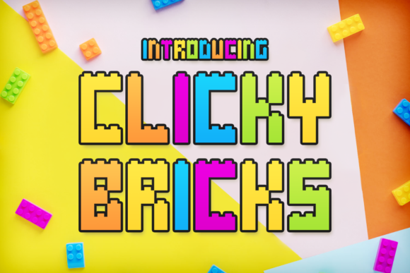 Clicky Bricks: A Playful Display Typeface for Modern Editors
