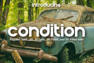Condition: A Bold Display Font for High-Impact Campaign Visuals