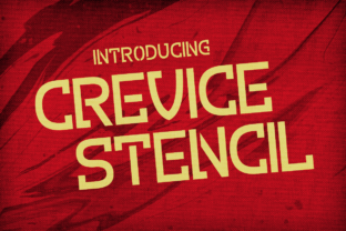 Crevice Stencil: A Bold Display Typeface for Modern Brands
