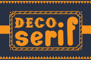 Deco Serif: A Charming Display Font for Makers