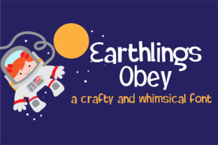 Earthlings Obey: A Whimsical Display Font for Digital Branding and Web Design