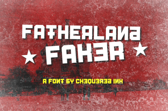 Fatherland Faker: A Bold Display Font for Striking Brand Identities