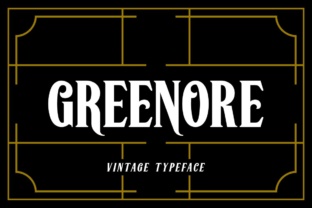 Greenore: A Vintage Display Font for Editorial Design
