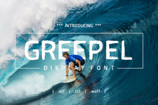 Greepel: A Surf-Inspired Display Font for Editorial Design