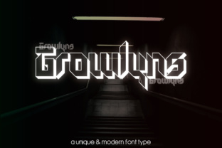 Growlyns: A Modern Display Font for Small Business Branding