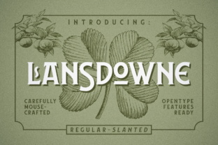 Lansdowne: A Vintage Display Font for Modern Web Design