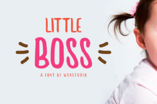 Little Boss: A Bubbly Display Font for Makers and Creative Sellers