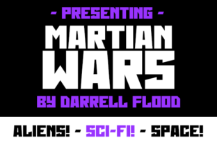 Martian Wars: A Bold Display Font for Sci-Fi Inspired Campaigns