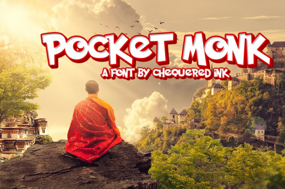 Pocket Monk: A Charming Display Font for Crafters and Product Makers