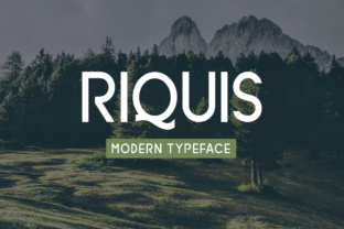 Riquis: A Modern Display Font for Editorial Design